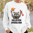 Hallochen Aperölchen X Raccoon Meme Racoon X Pedro Spritz Sweatshirt Geschenke für Ihn