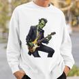 Halloween Cool Monster Playing Electric Guitar Sweatshirt Gifts for Him