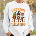 Halloween Ice Cream I-Scream You-Scream Everybody Scream Sweatshirt Gifts for Him