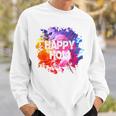 Happy Holi Festival Of Colors Holi Blue Sweatshirt Geschenke für Ihn