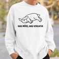 Hasi Müde Hasi Schlafiger Rabbit Slogan Sweatshirt Geschenke für Ihn