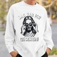 Jesus & Jesus Meme Das Hab Ich Gessehen Jesus Gray Sweatshirt Geschenke für Ihn