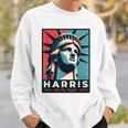 Kamala Harris 2024 Freiheitsstatue Repräsentiert Freiheit 2024 Sweatshirt Geschenke für Ihn