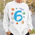 Kinder Astronaut 6 Geburtstag Weltraum Jungen 6 Jahre Raumschiff Sweatshirt Geschenke für Ihn