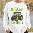 Kinder Bääm Ich Bin 7Ier Jahre Junge 7Th Birthday Tractor Sweatshirt Geschenke für Ihn