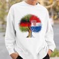 Kroatien Deutschland Flagge Baum Croatian German Sweatshirt Geschenke für Ihn