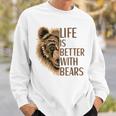 Laita È Migliore Con Gli Orsi Orso Abbigliamento Grizzly Wildlife Felpa Regalos para él