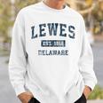 Lewes Delaware Deintage-Sportdesign Marineblau-Druck Sweatshirt Geschenke für Ihn