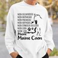 Mein Seelkomöster Meine Maine Coon Cat Lover Kitten Sweatshirt Geschenke für Ihn