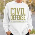 Mitgliedslabel Civil Defense Non Combatant Sweatshirt Geschenke für Ihn