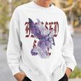 Moderno Hip Hopintage Graffiti Backprint Streetwear Maglia A Manica Felpa Regalos para él