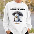 Möwe Sturm Hurricane Schietwetter Dat Is Nur 'N Büschen Wind Gray Sweatshirt Geschenke für Ihn