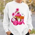 In October We Wear Pink Ghosts & Pumpkins For Breast Cancer Sweatshirt Gifts for Him