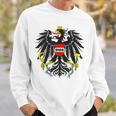 Oida Austria Flag Dialect Meme Schmäh Eagle Austria Gray Sweatshirt Geschenke für Ihn