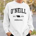 O'neill Nebraska Ne Sports intage Gray Sweatshirt Geschenke für Ihn