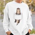 With Otter In Der Tasche Seeotter Liebe Otter Gray Sweatshirt Geschenke für Ihn