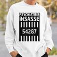 Psychiatrie Insasse 54287 Kostüm Knast Gefängnis Sweatshirt Geschenke für Ihn