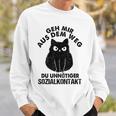 Retro Geh Mir Aus Dem Weg Du Unnötiger Sozialkontakt Geh Mir Aus Sweatshirt Geschenke für Ihn