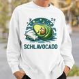 Schlavocado Avocado Pyjama Nachthemd Schlafanzug Sweatshirt Geschenke für Ihn