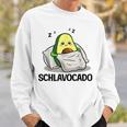 Schlavocado Official Sleep Pyjamas Sleep Avocado Gray Sweatshirt Geschenke für Ihn