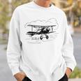 Se4 Britischer Doppeldecker Fliegende Wolken Sweatshirt Geschenke für Ihn