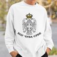 Serbian Eagle Moor Cuva Srbe Srbija Serbia Srpska Cetnik Blue Sweatshirt Geschenke für Ihn