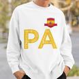 Spain España Human Flag Letter P And A Spain España Red Sweatshirt Geschenke für Ihn