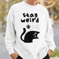 Stay Cat Gray Sweatshirt Geschenke für Ihn