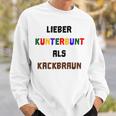 Viel Kunterbunt Gegen Rechts Tolerance Refugge Sweatshirt Geschenke für Ihn