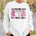 On Wednesday We Wear Cute Pink Ghost Halloween Sweatshirt Gifts for Him