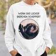 Wenn Das Lecker Bierchen Scheppert X Pedro Raccoon Meme Sweatshirt Geschenke für Ihn