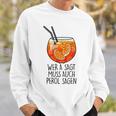 Wer A Sagt Muss Auch Perol Sagen X New Holy Aperoli Fun Sweatshirt Geschenke für Ihn