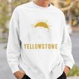 Yellowstone National Park Vintage Wild Bear Sunset Sweatshirt Gifts for Him