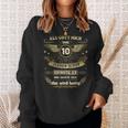 10Th Birthday Als Gott Michor 10 Jahre Schuf Grinste Er Grins Sweatshirt Geschenke für Sie