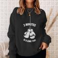 3 Minutes Is A Long Time Boxe Kickboxing Boxer Divertente Felpa Regalos para ella
