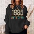 35 Anni Regaliintage 1985 Edizione Limitata 35 Compleanno Felpa Regalos para ella