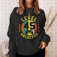 45 Anni Compleanno Regalo Gamer Level 45 Unlocked Felpa Regalos para ella