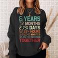 6 Años Juntos Pareja Coincidencia Sexto Aniversario De Bodas Camisa de entrenamiento Regalos para ella