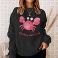 Adorablemente Lindo Cangrejo Para Niñas Niños Cangrejo Pero Lindo Camisa de entrenamiento Regalos para ella