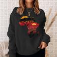 Africa Big Five Silhouette Africa Safari Map Africa Sweatshirt Geschenke für Sie