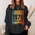 Agosto 1979 45 Anni Compleanno Edizione Limitata Retro Felpa Regalos para ella