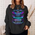 Als Gott Mich 30 Jahreor Schuf Grinste Er 30Th Birthday German Sweatshirt Geschenke für Sie