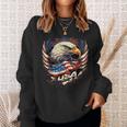 America Fan American Flag And Eagle Usa Sweatshirt Geschenke für Sie