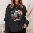 American Fan American Flag And Eagle Usa Sweatshirt Geschenke für Sie