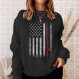 American Flag Fishing Intage Fishing Felpa Regalos para ella