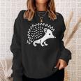 Amor Erizos Animales Pequeño Y Divertido Simple Erizo Camisa de entrenamiento Regalos para ella