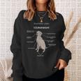 Anatomie Eines Weimaraners Weimaraner Sweatshirt Geschenke für Sie