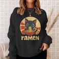 Anime Cat Ramen Kawaii Japanese Cat Kawaii Manga Sweatshirt Gifts for Her