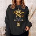 Antico Egitto Dio Occhio Di Horus Ankh Simbolo Egizio Felpa Regalos para ella