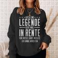 Auch Eine Legende Geht Mal In Rente Rentner Rentnerin Sweatshirt Geschenke für Sie